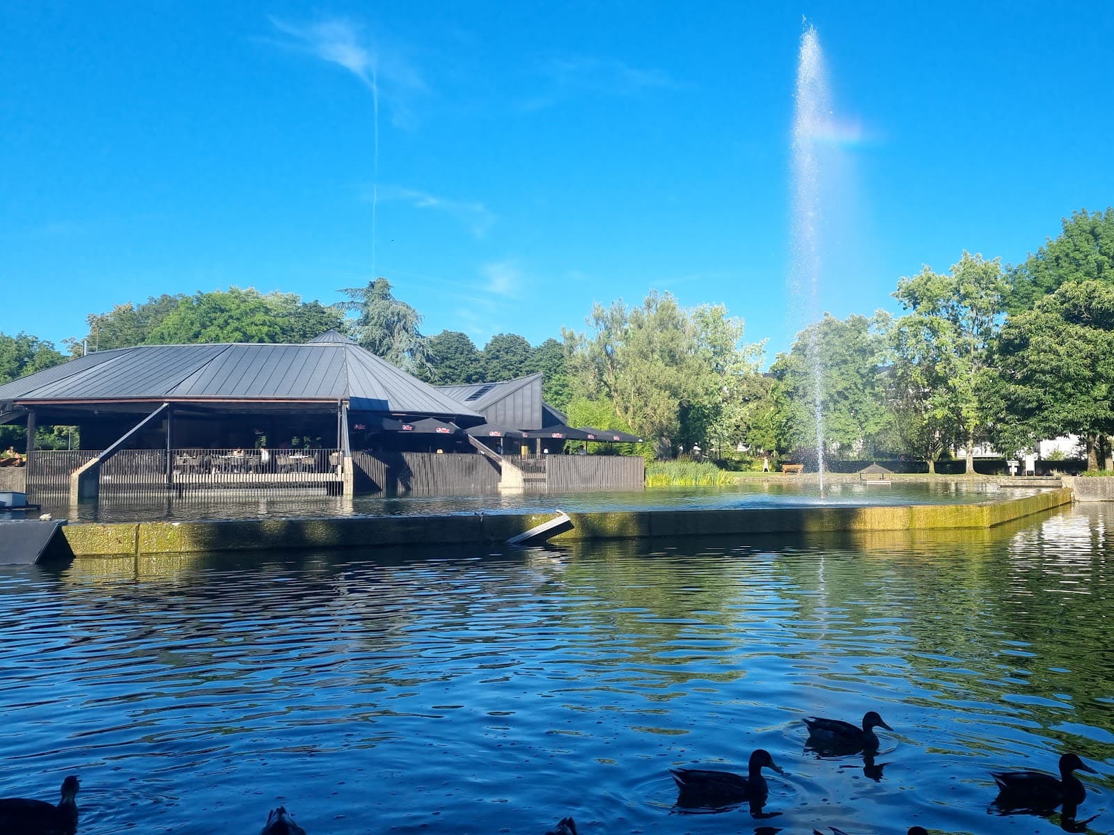 Le Pavillon, restaurant by the water in the Parc de Merl - 5