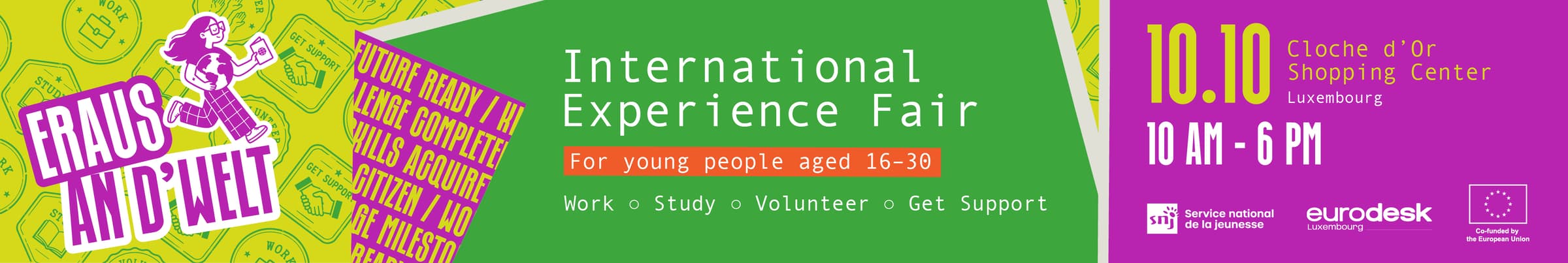 Eraus an d'Welt 2026 - International Experience Fair - 2
