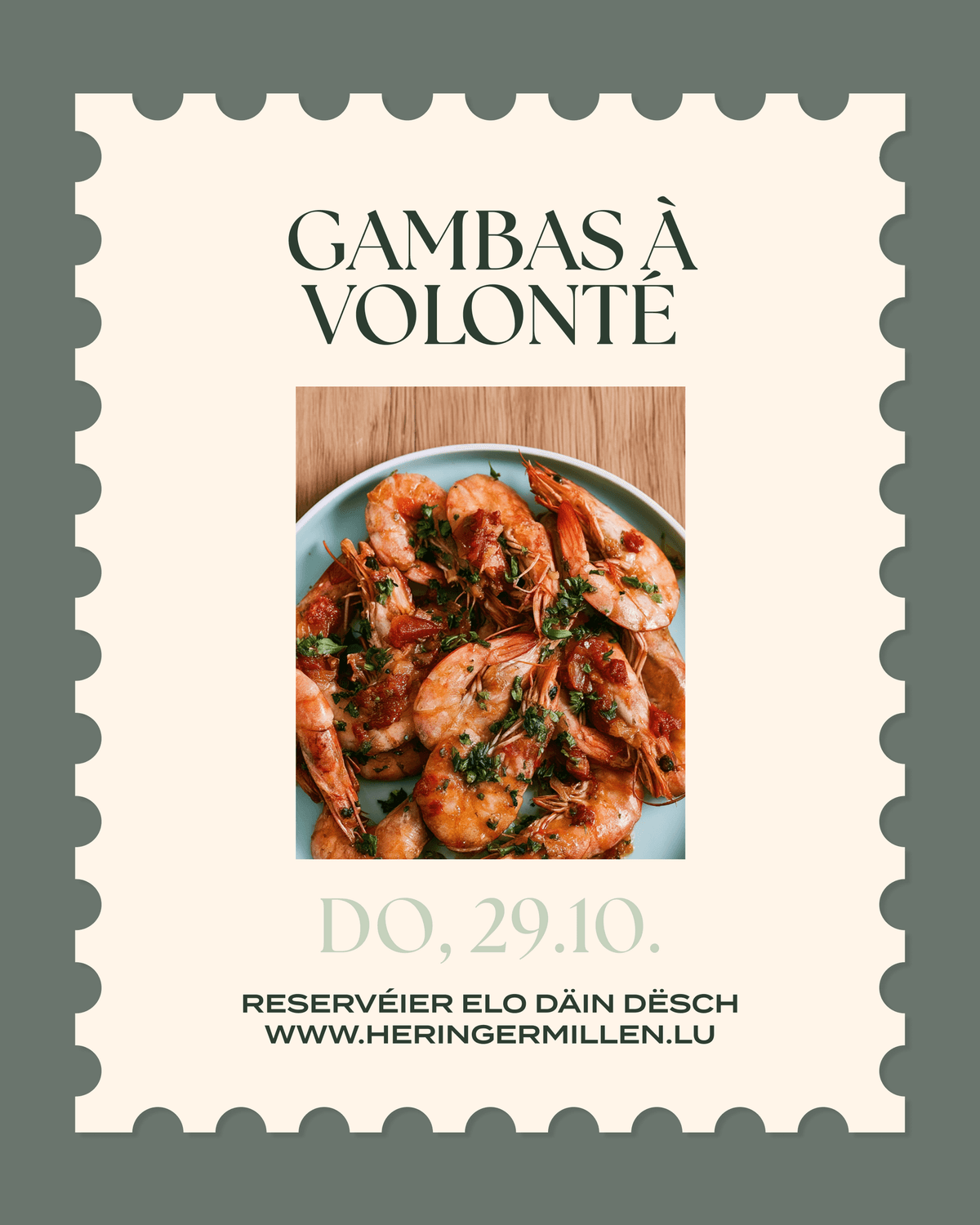 All you can eat: Gambas