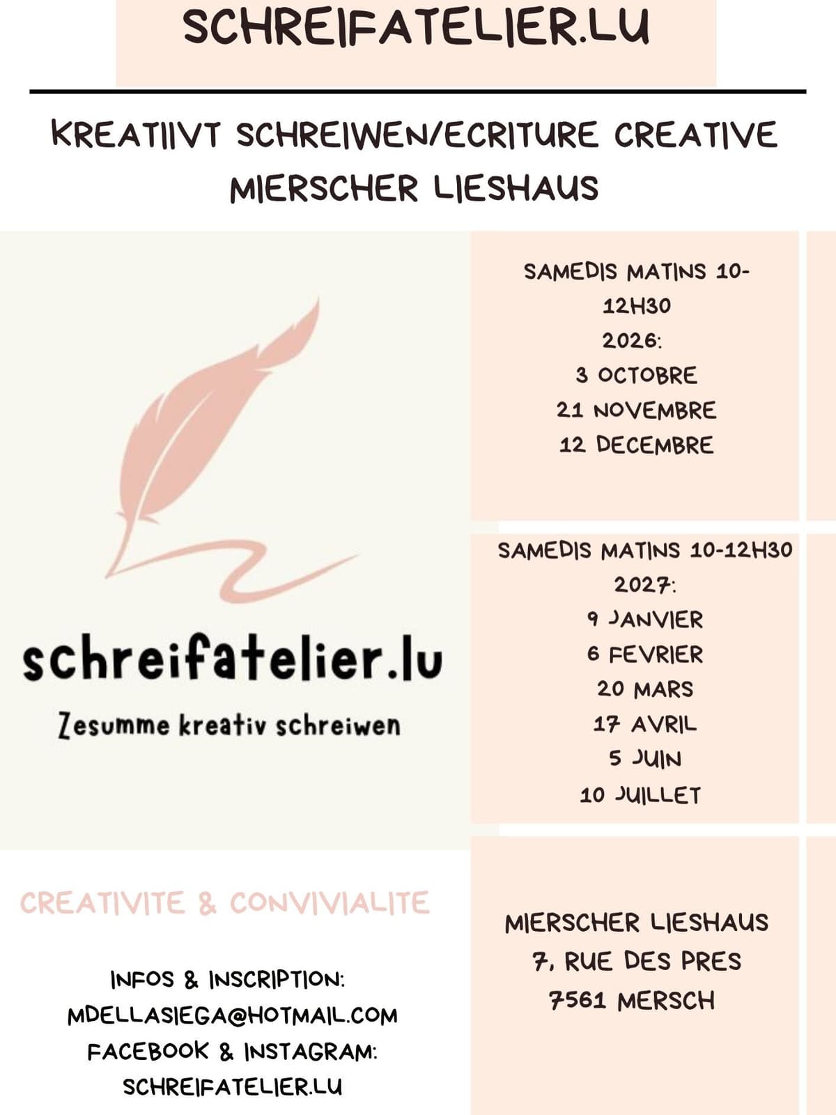 Creative writing workshop