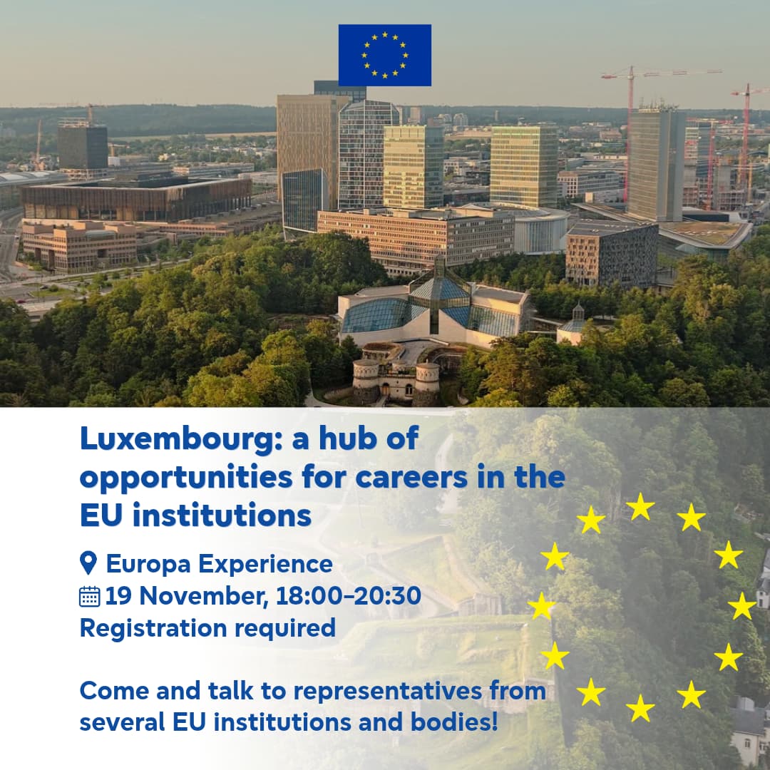 Interested in working for Europe? Come meet the experts - 1