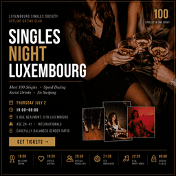 Singles Dating Night Luxembourg: Meet 100 Singles