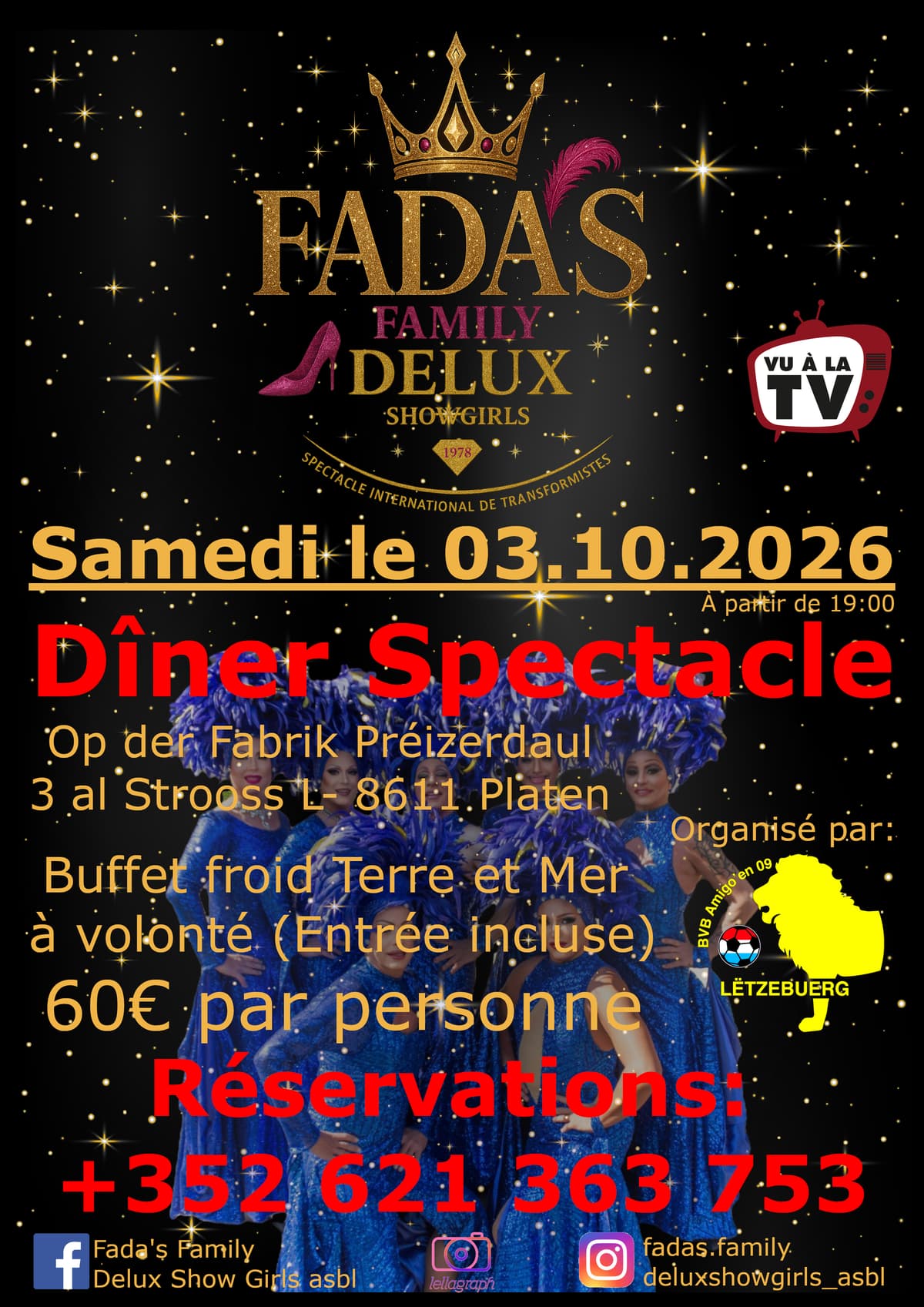 Dinner Show Fada's Family Préizerdaul