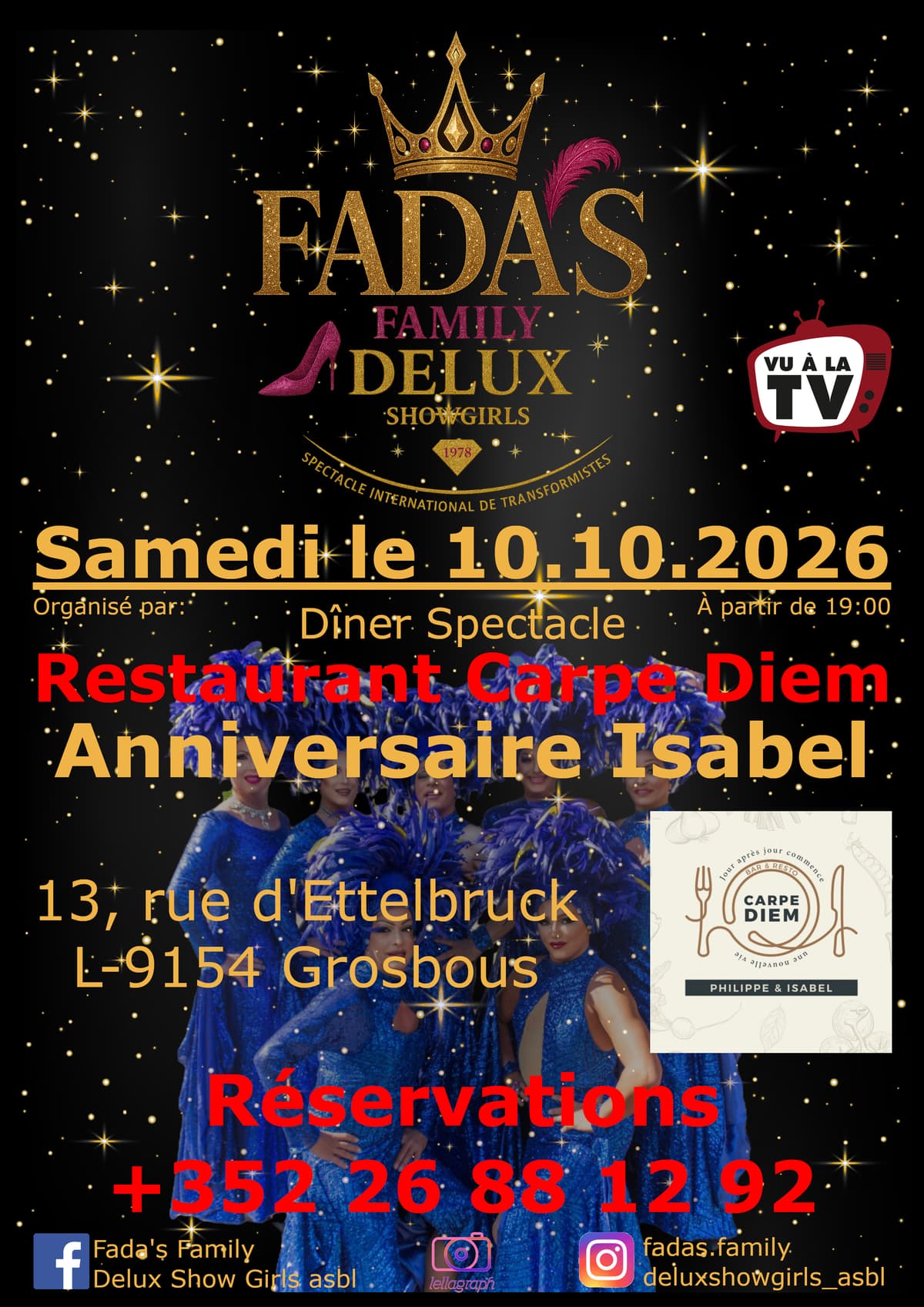 Spectacle Transformiste Fada's Family
