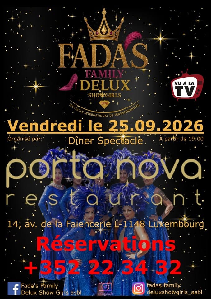 Spectacle Fada's Family Delux Show Girls - Restaurant Porta Nova Luxembourg