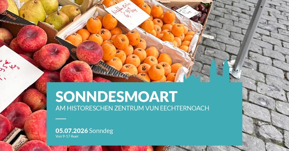 Marché dominical au cœur d'Echternach