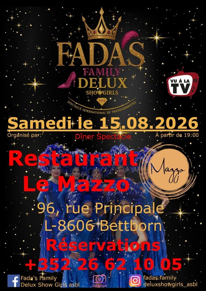 Fada's Family Delux Show Girls Performance - Restaurant Le Mazzo Bettborn Préizerdaul