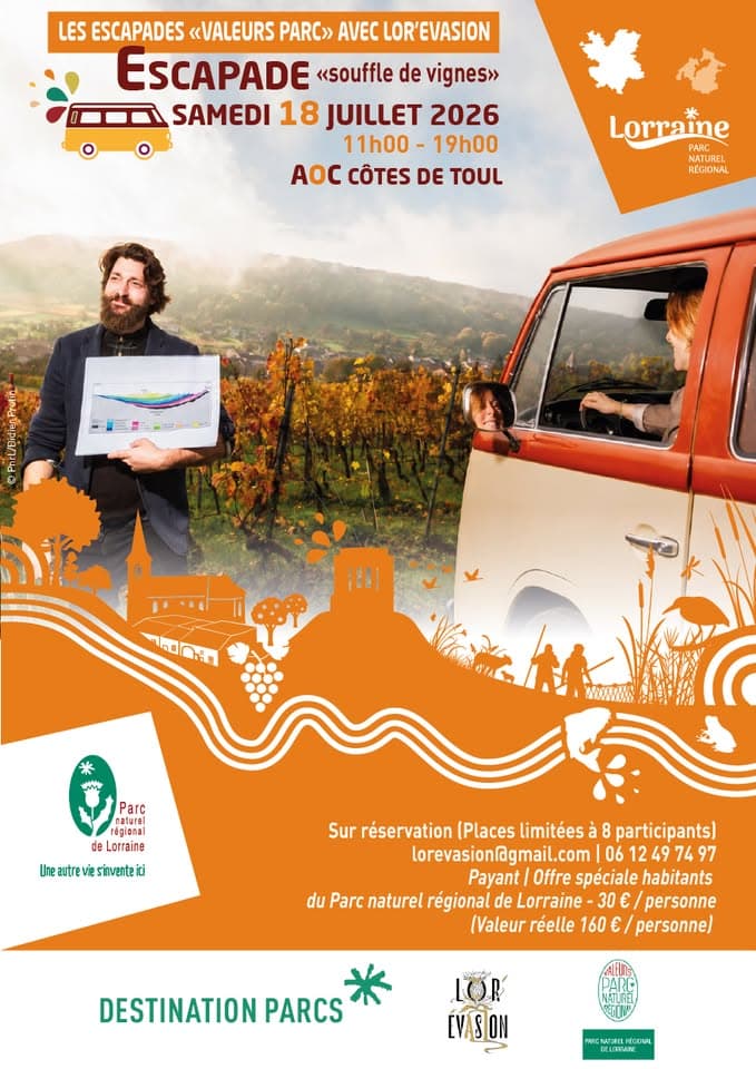 Escapade "Souffle de vignes" (Une découverte insolite du vignoble AOC Côtes de Toul)