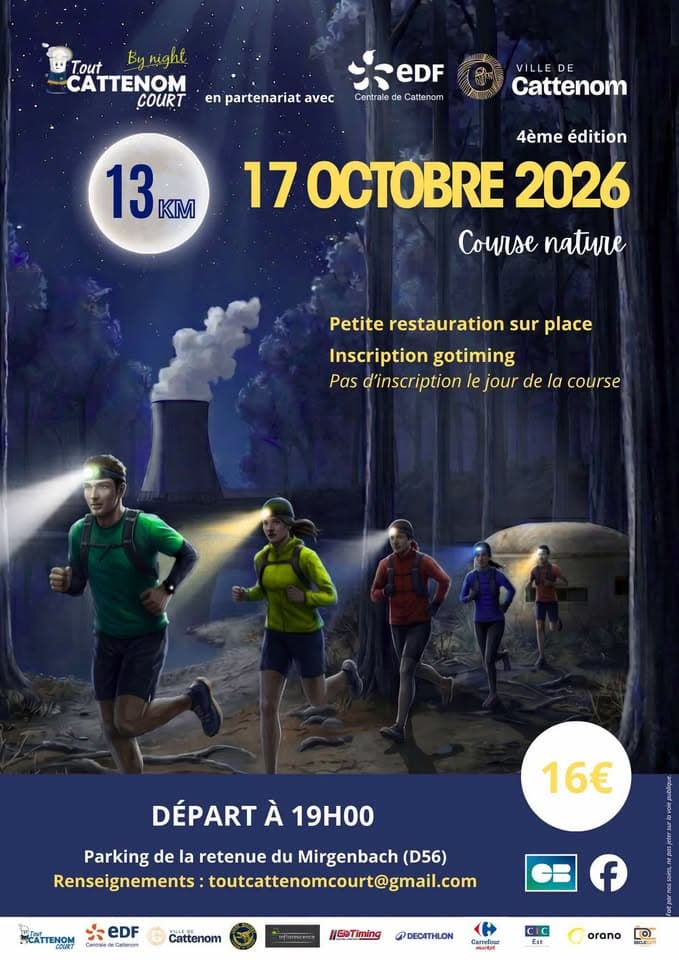 Course Nature TCC by night