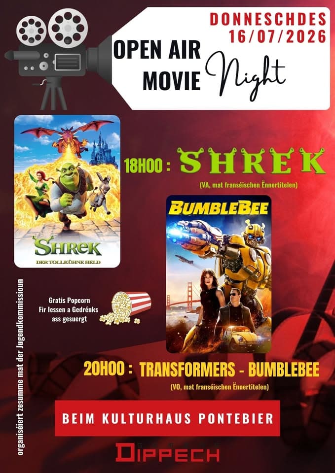 Open Air Movie Night at Kulturhaus Pontebier