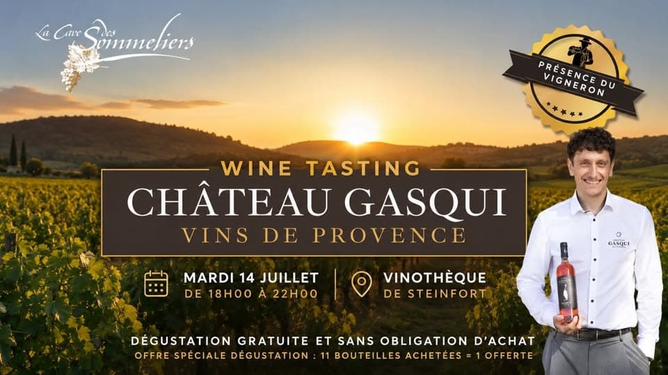 Winegrower Meeting - Free Tasting of Château Gasqui Wines (Provence)