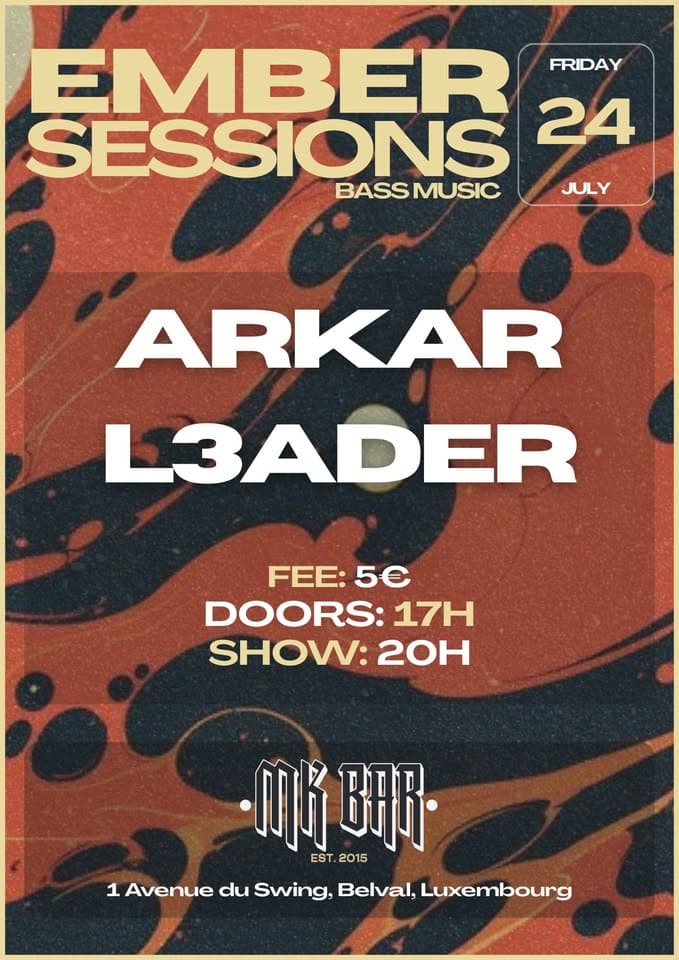 Bass Night avec ArkAr & L3ader au MK Bar