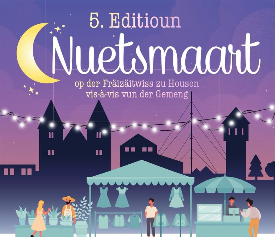 5e édition du marché nocturne sur le Fräizäitwiss à Housen
