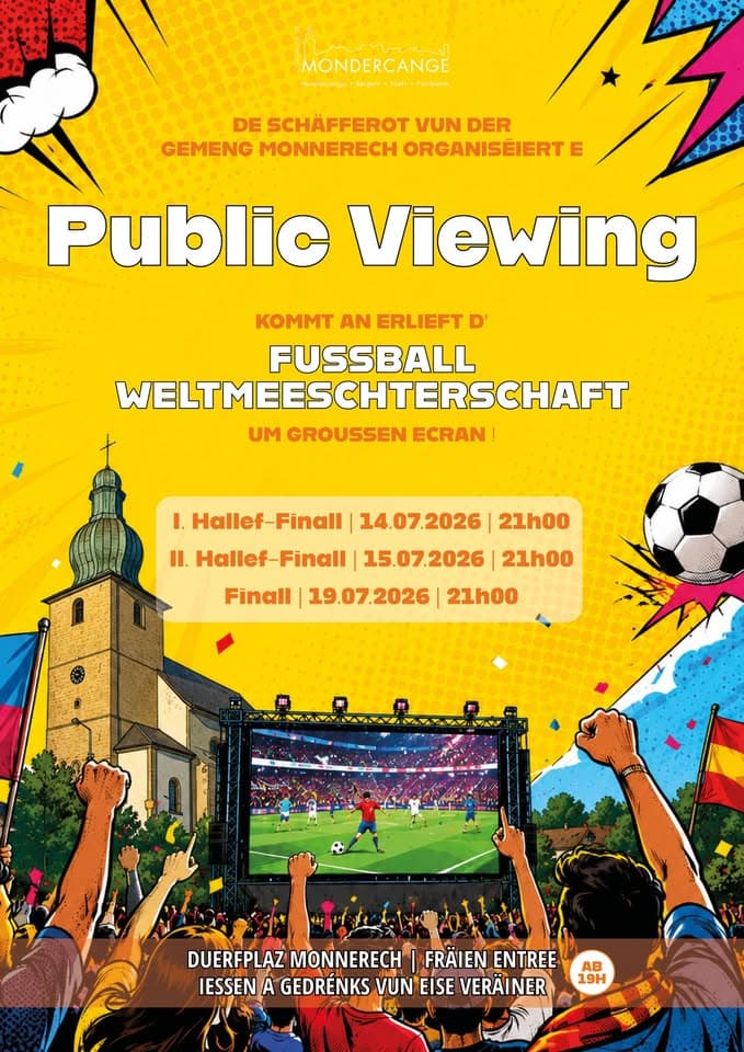 Public Viewing sur la place du village