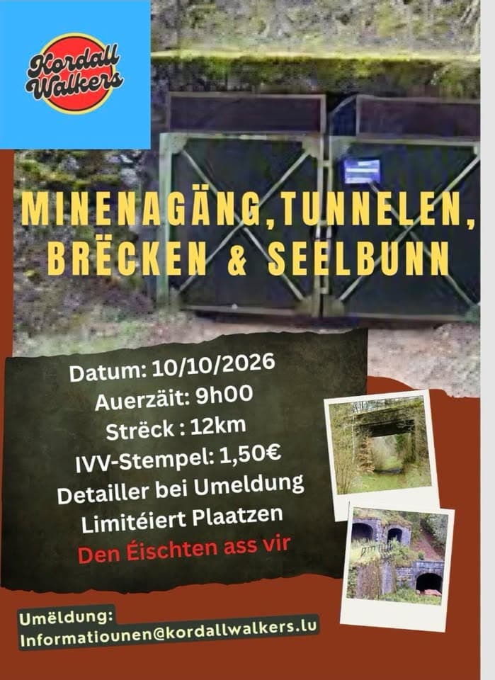 Mine visit, tunnel, bridges and railway