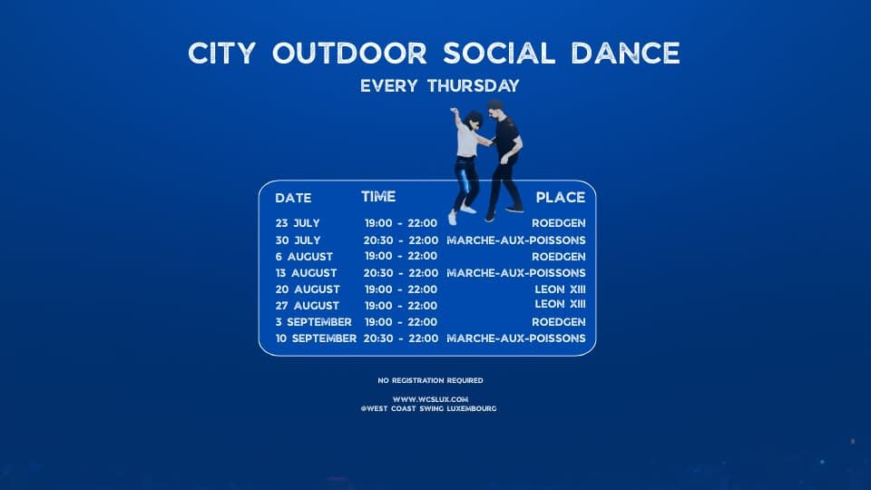 City Outdoor Social Dance (Mäi Quartier – Meng Plaz)