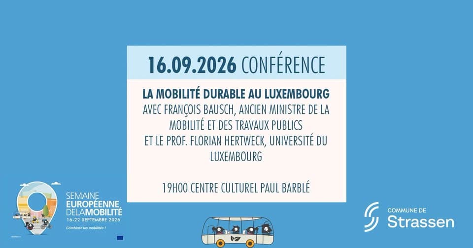 Conférence - La mobilité durable au Luxembourg