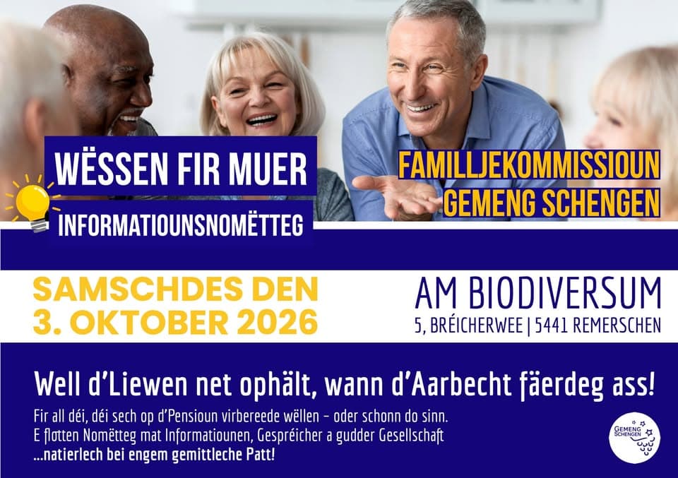 Wësse fir muer - Information afternoon