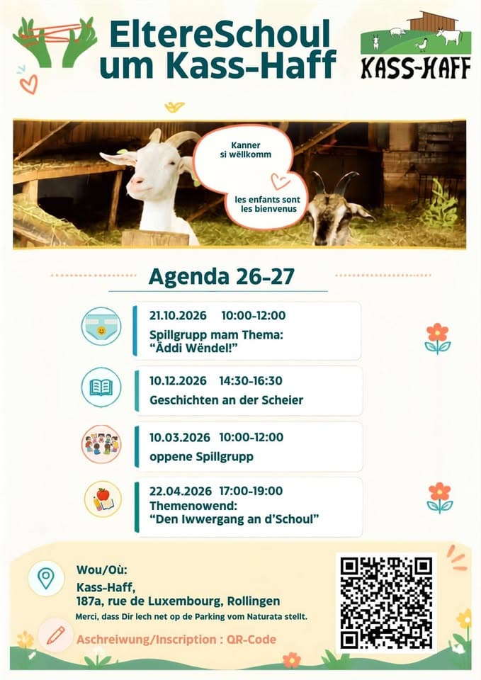 Eltereschoul at Kasshaff: Stories in the barn (LU)