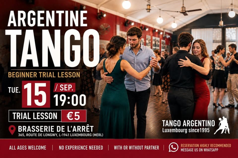 Argentine Tango – Beginner Trial Lesson (€5)