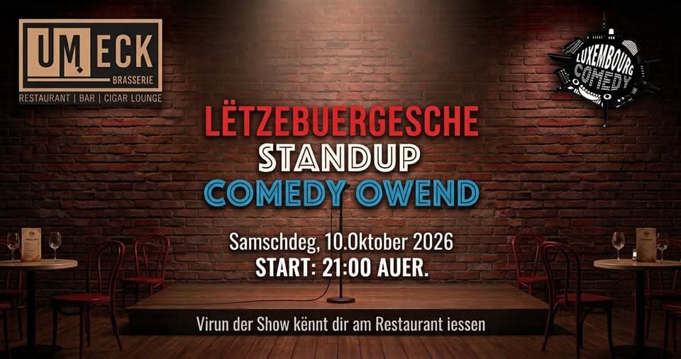 Luxembourgish Stand-up Comedy Evening 2.0