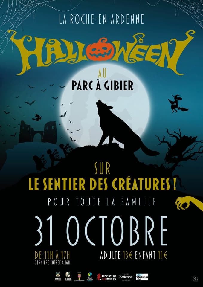 Halloween au Parc à Gibier de La Roche-en-Ardenne : Sentier des Créatures