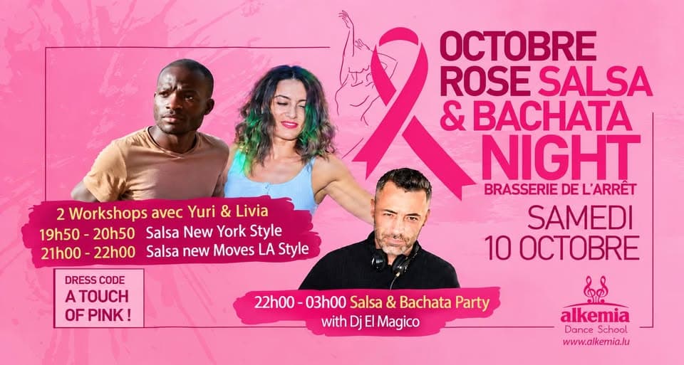 Pink October / Octobre Rose: Salsa & Bachata night