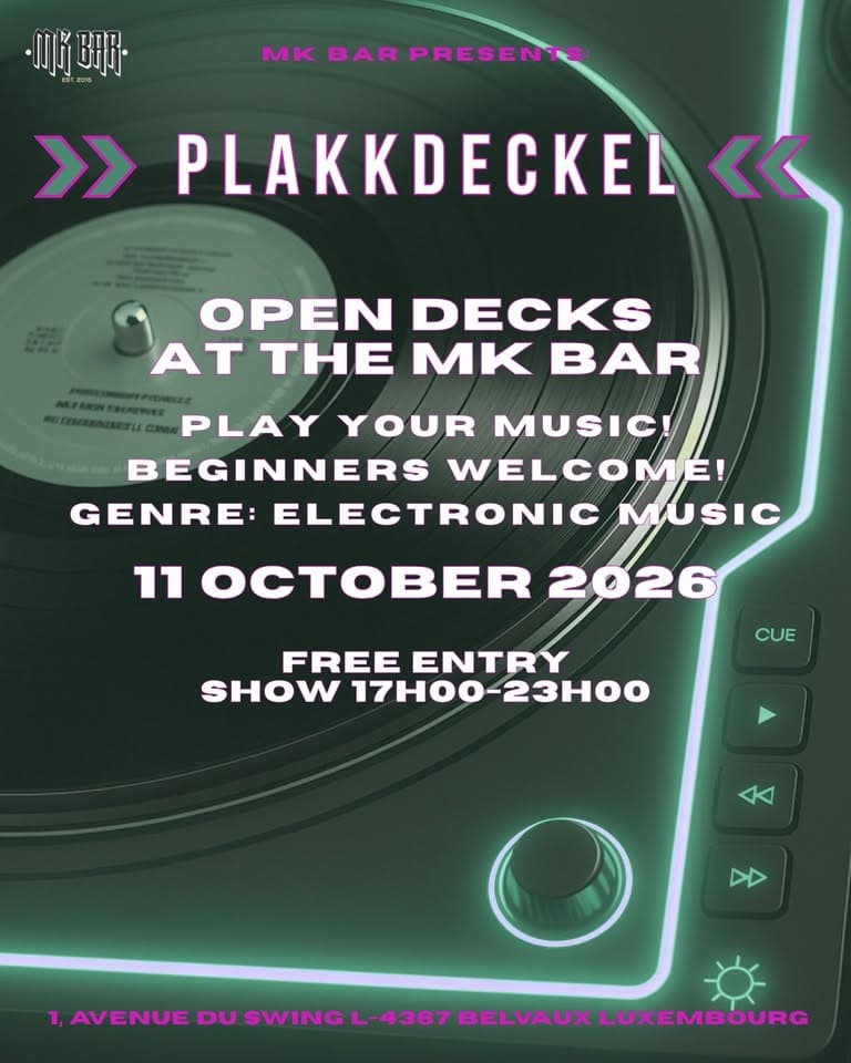 Plakkdeckel – Open Decks au MK Bar