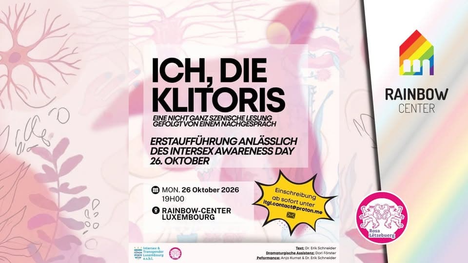 Lecture ITGL « Ich, die Klitoris » avec Anjo Kumst et Erik Schneider