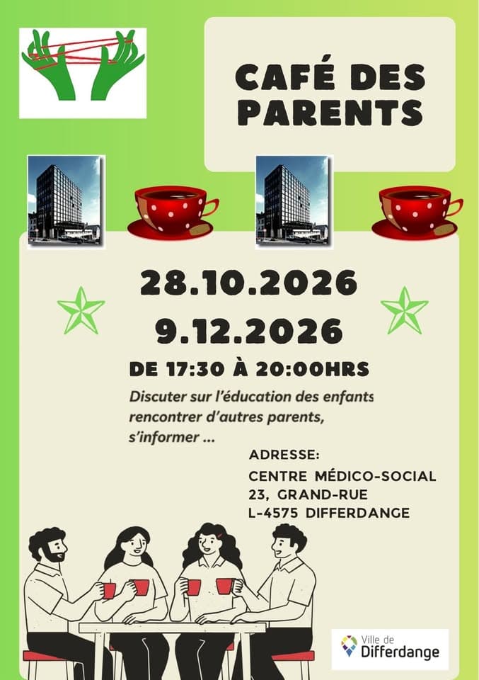 EltereCafé zu Déifferdeng – Café des Parents à Differdange