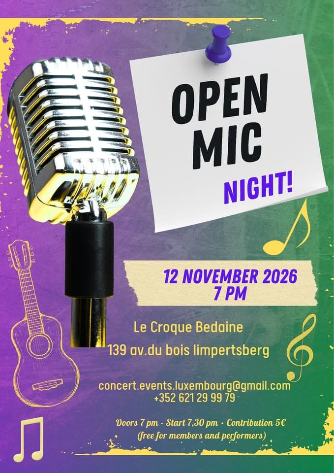 Open mic par Concert Events