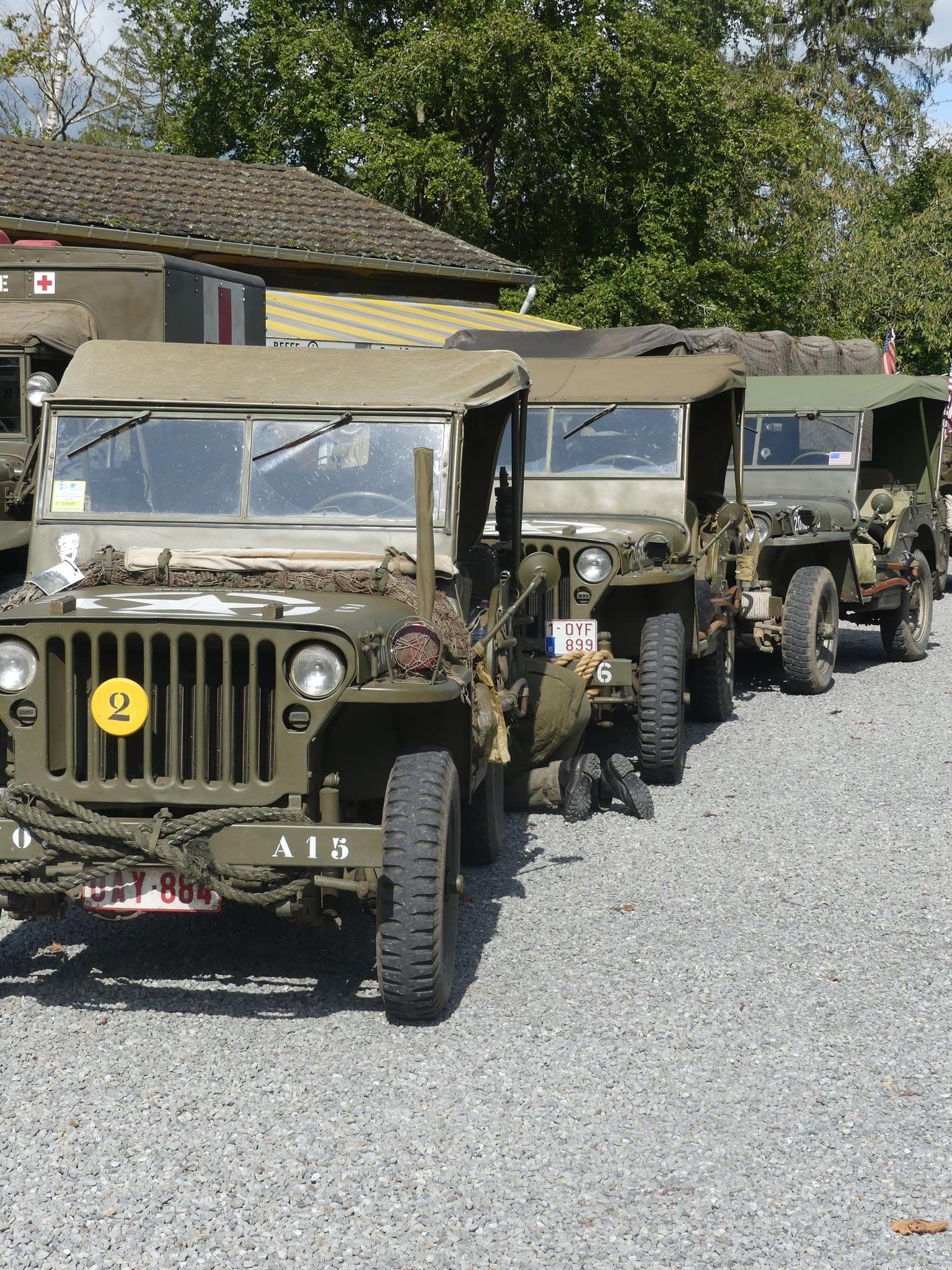 Allied military vehicle gathering