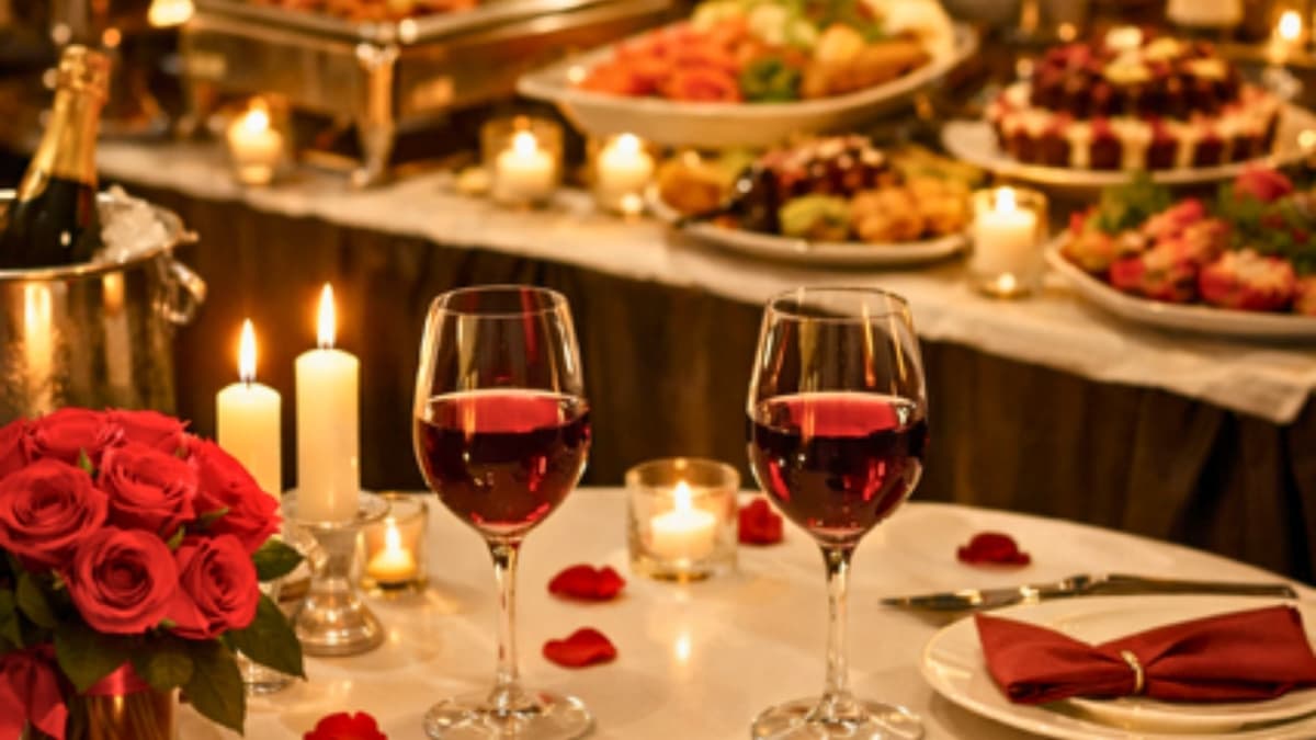 Romantic dinner – Buffet / entertainment with Karine Ottélé