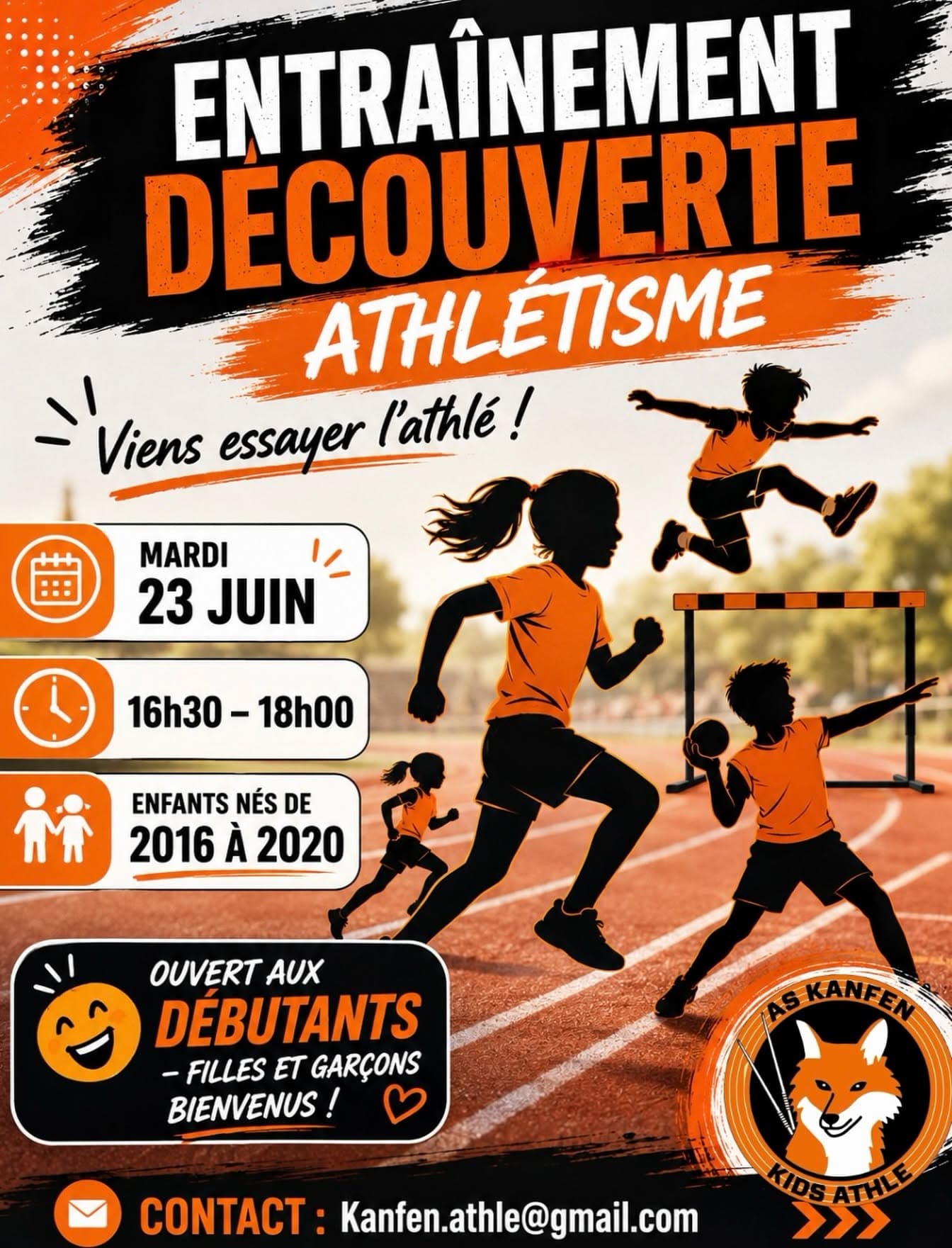 Entraînement découverte athlétisme