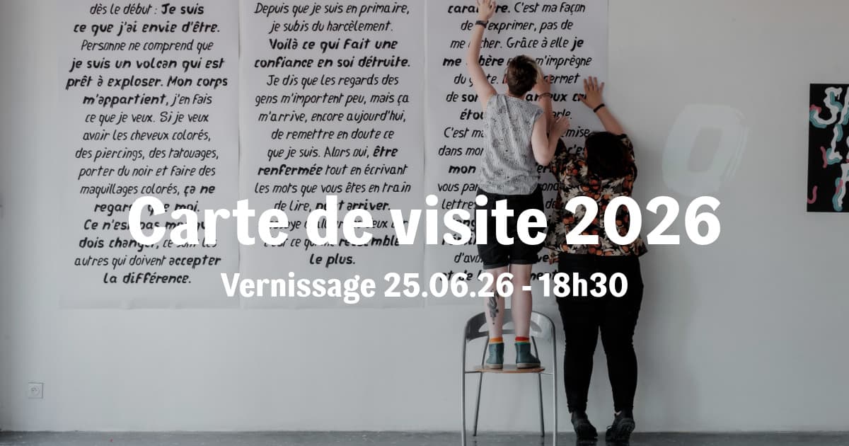 Exposition « Carte de visite » : les diplômé·es à la galerie