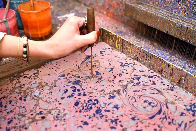 Atelier marbrure