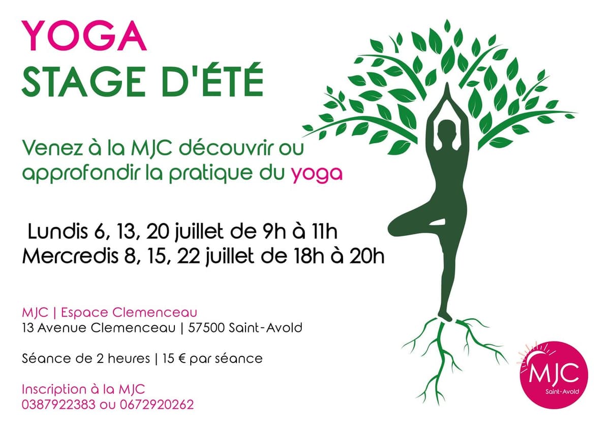 Stage de yoga à la MJC