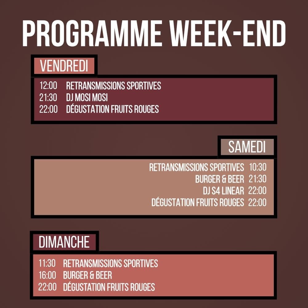Weekend program