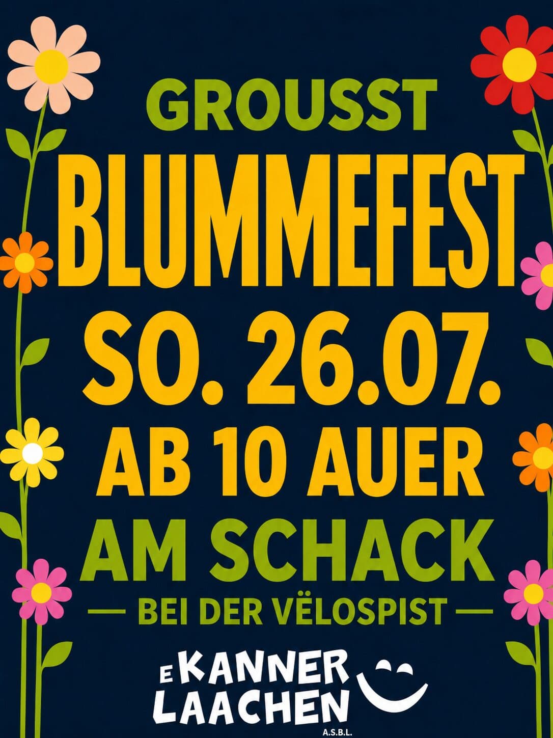 Grousst Blummefest – E Kannerlaachen