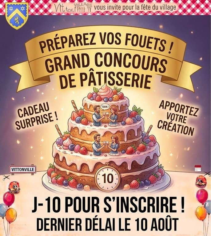 Village fête - Who will win the title of Vittonville’s Best Pastry Chef?