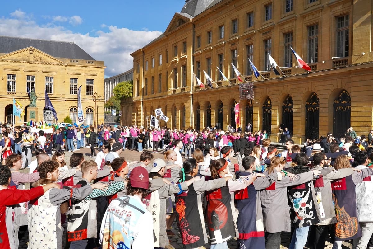 Défilé des étudiants