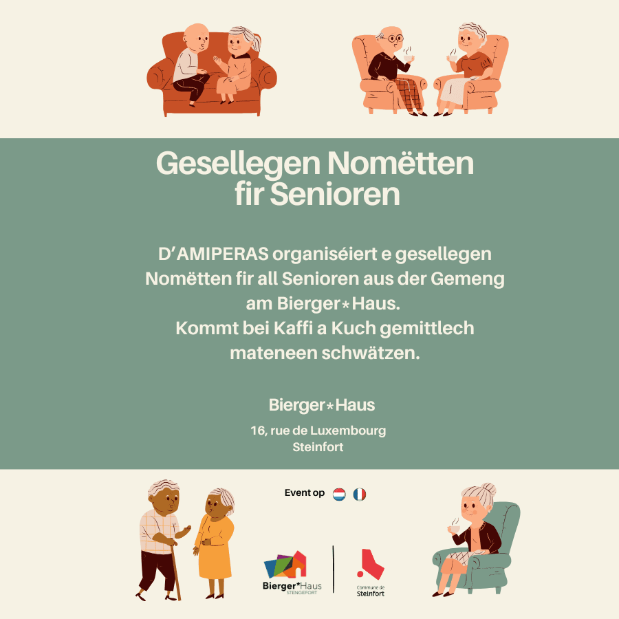 Social afternoon for seniors