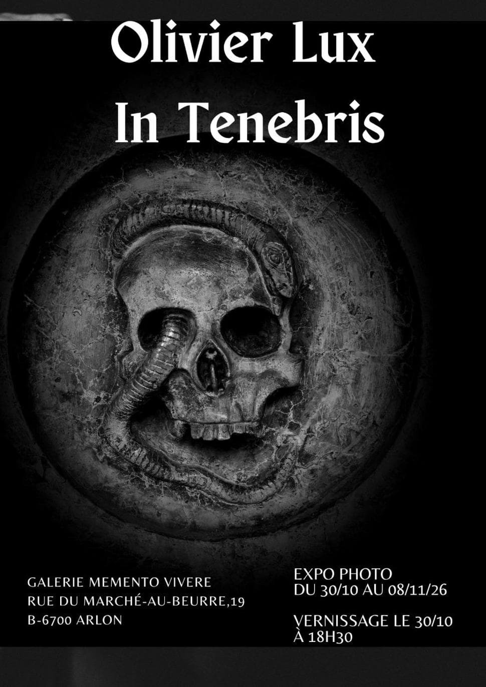 Exposition « In Tenebris » d’Olivier Lux