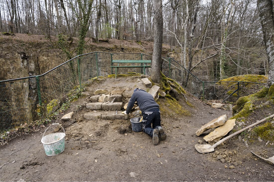 Traditional craft along hiking trails