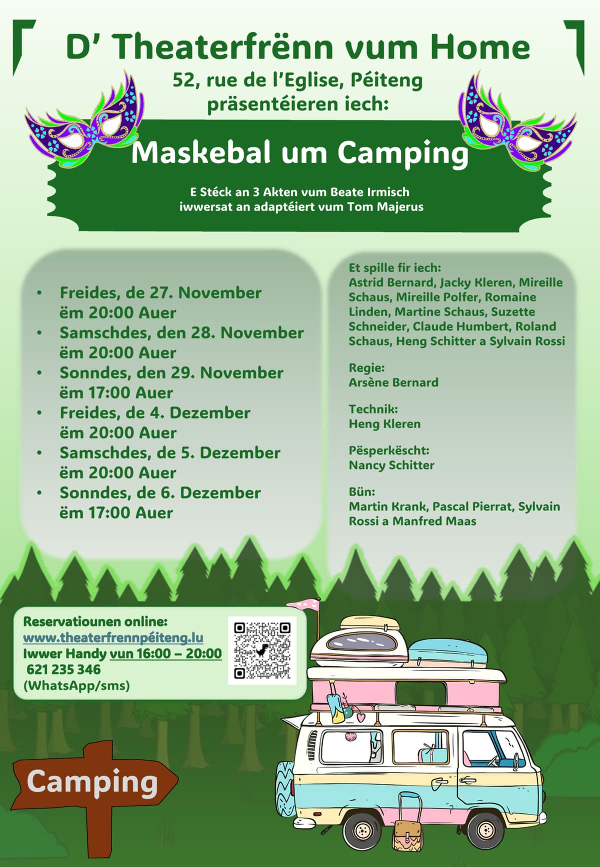 Théâtre « Maskebal um Camping »
