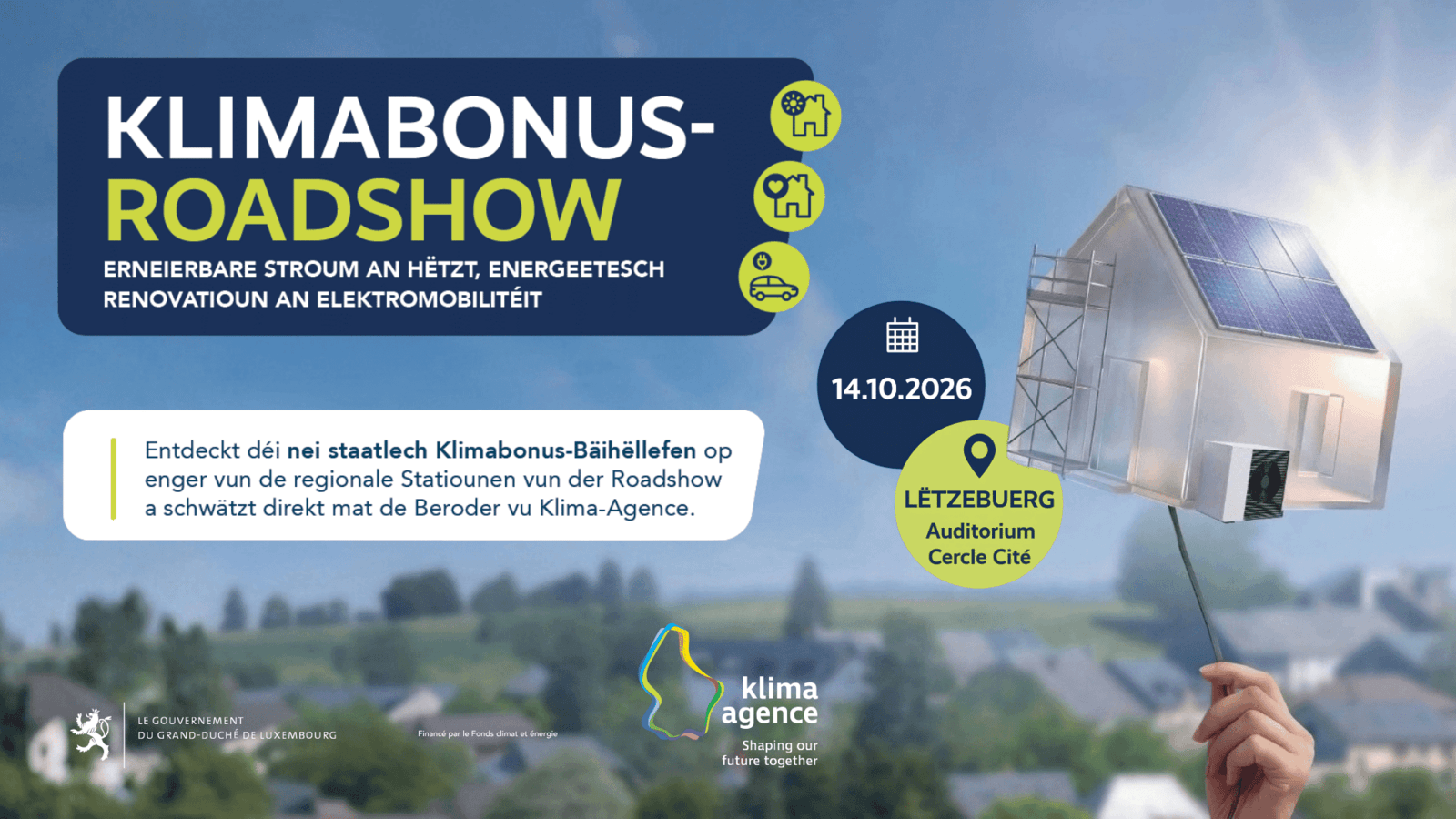 Klimabonus-Roadshow
