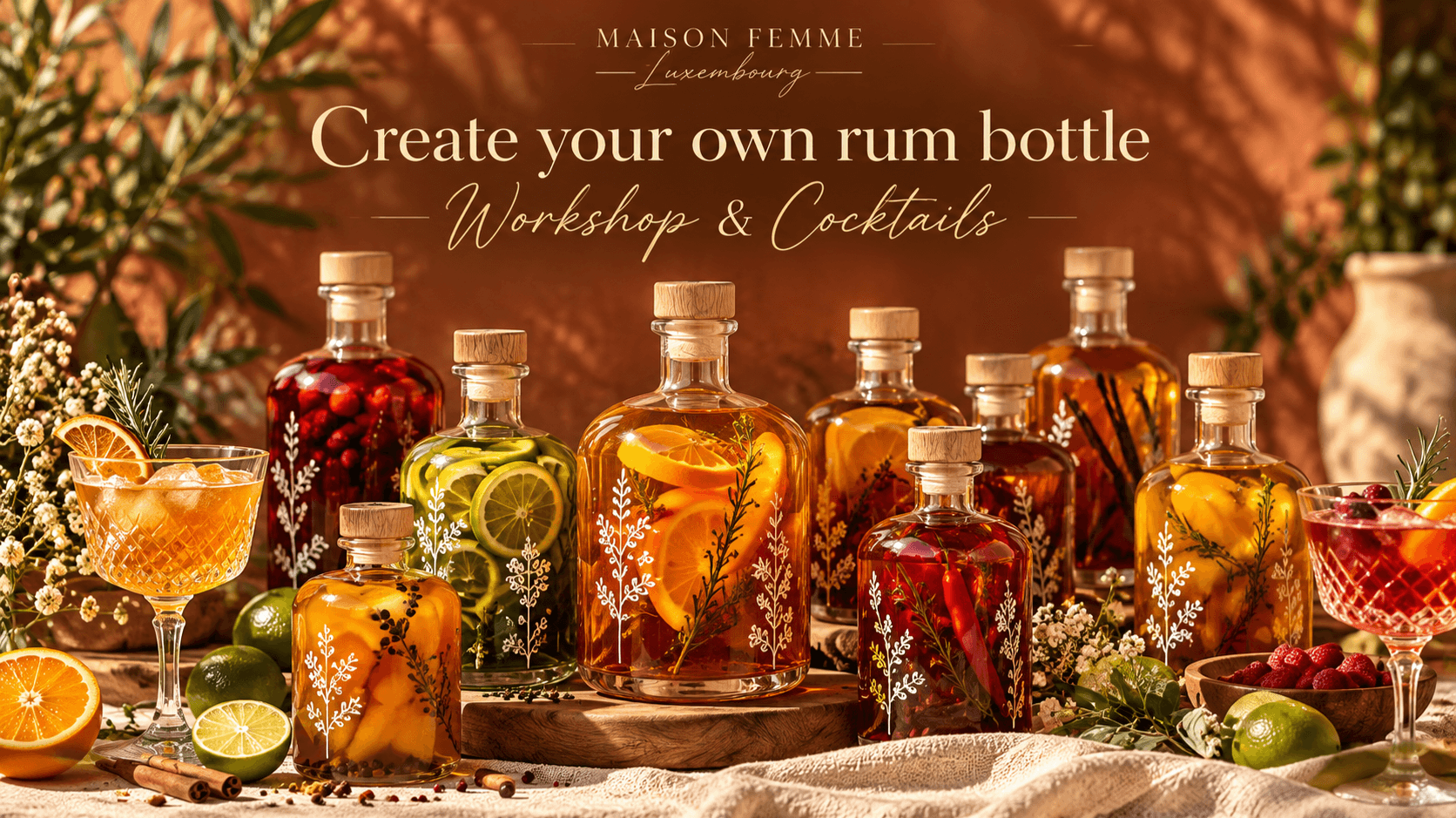 Create your own Rum bottle — Workshop & Cocktails