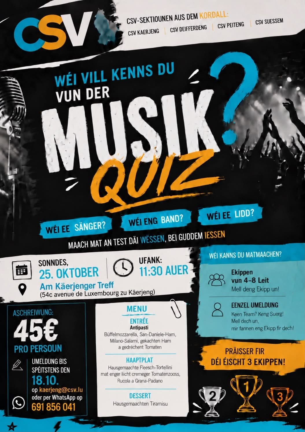 Musik Quiz – CSV Kordall