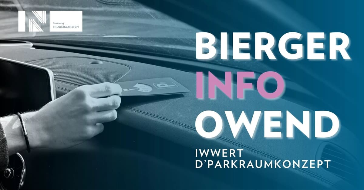 Information evening on the new parking concept