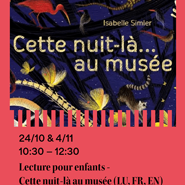 Lecture pour enfants – Cette nuit-là au musée
